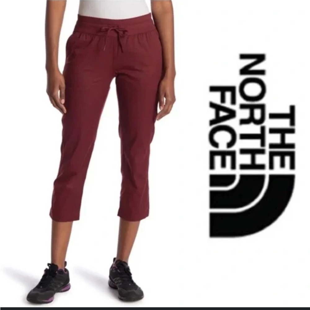 The North Face burgundy athletic capri